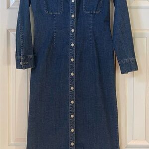EDDIE BAUER denim maxi dress fabulous